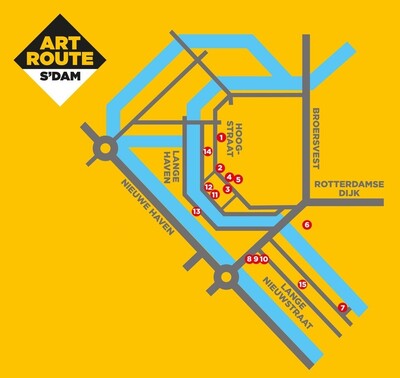 250514 Art Route Schiedam 2025 plattegrond 2